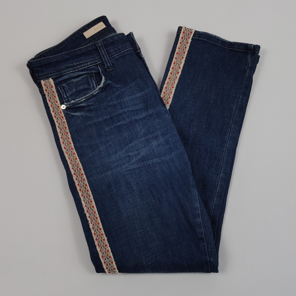 Anthropologie Pilcro Slim Boyfriend Crop Jeans